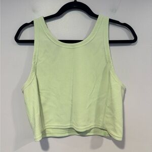 Creamy mint lululemon ribbed softstreme‎ crop tank top